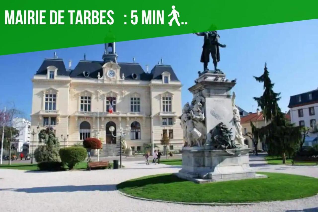 Cap Sud - 53M2- Vue Pyrenees- Hypercentre-Wifi Fibre -Nouvelle Literie Apartment Tarbes Luaran gambar